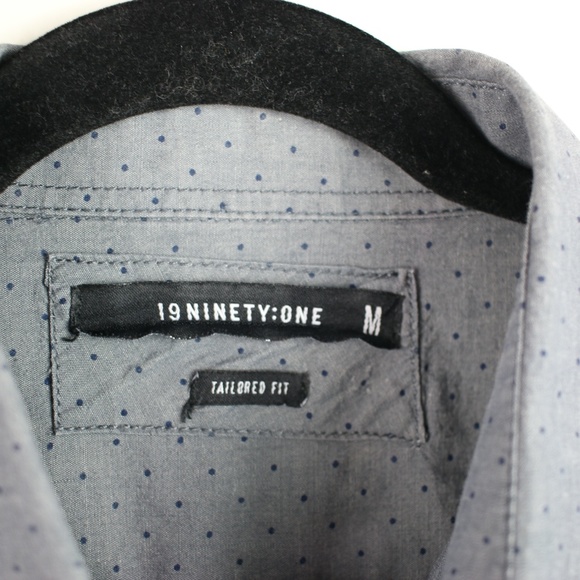 19 Ninety : One Mens Short Sleeve Button down - Picture 3 of 3